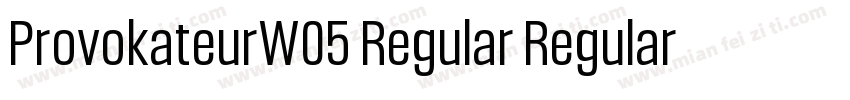 ProvokateurW05 Regular Regular字体转换